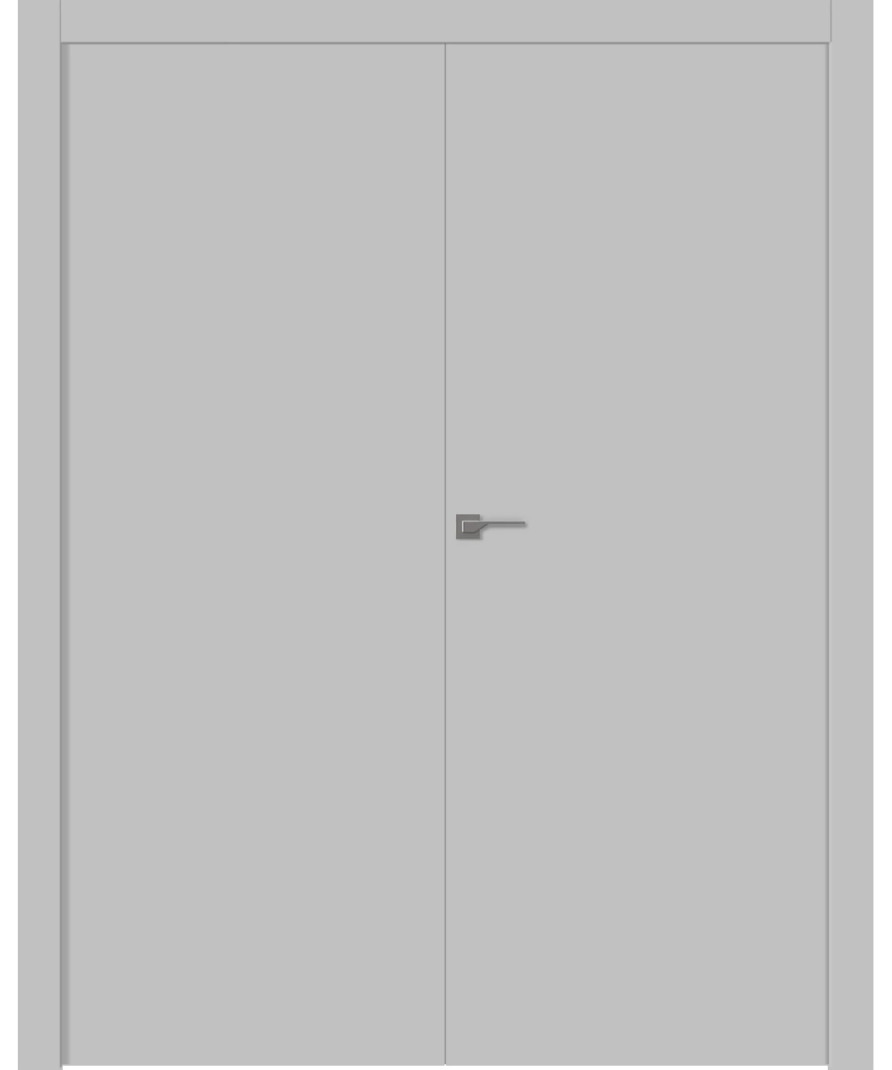 Дв.полотно Пвдгщ "Avesta" Эмаль Светло-Серый 2,0-0,6 Smartcore Распашная двойная