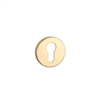 Накладка круглая под цилиндр PZ GOLD, золото (7 мм) фото