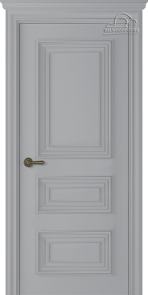 Дверное Полотно Пвдгщ "Палаццо 3/1" Эмаль Светло - Серый 2,0-0,9 Smart Core Распашная