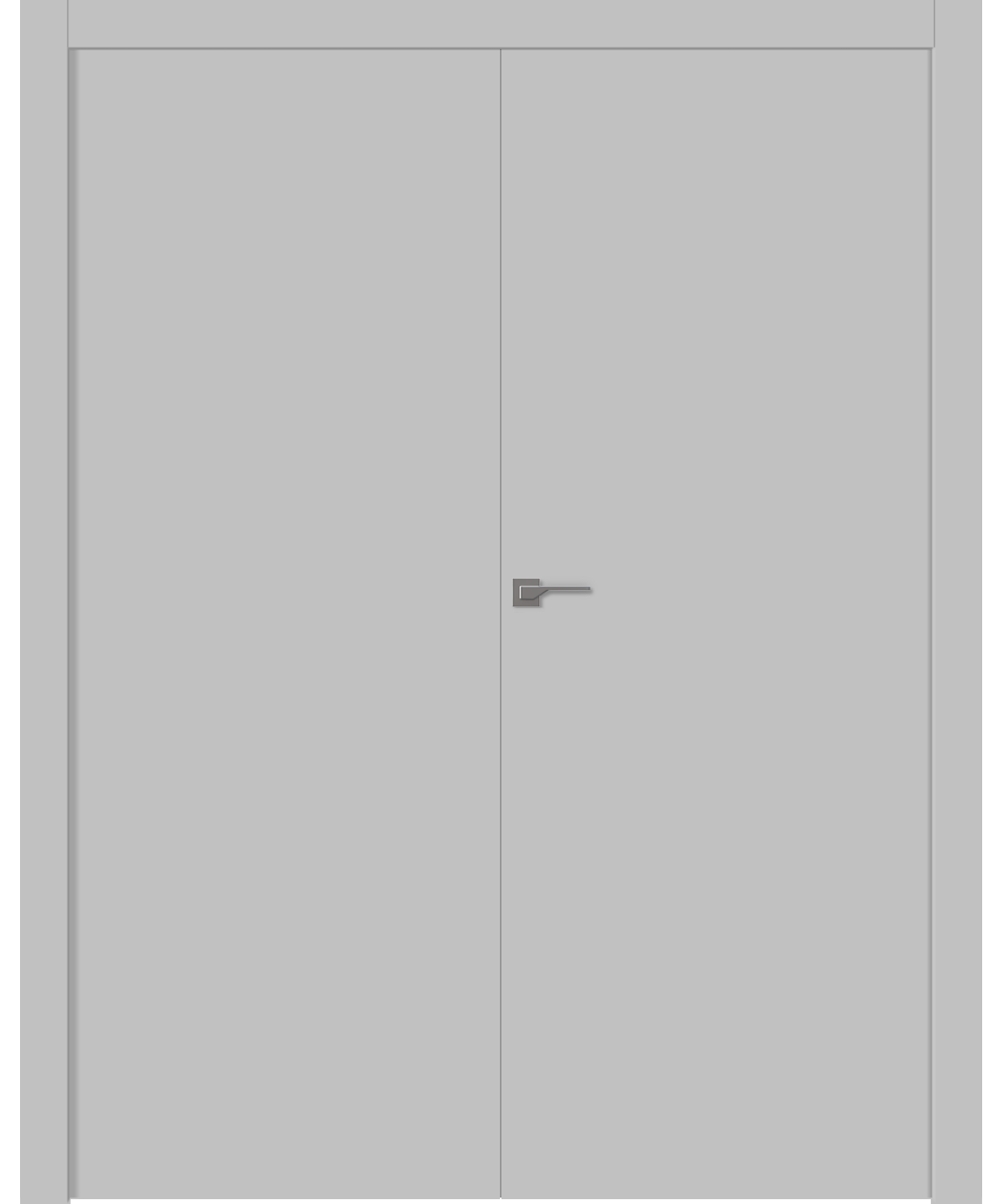 Дв.полотно Пвдгщ "Avesta" Эмаль Светло-Серый 2,0-0,6 Smartcore Распашная двойная