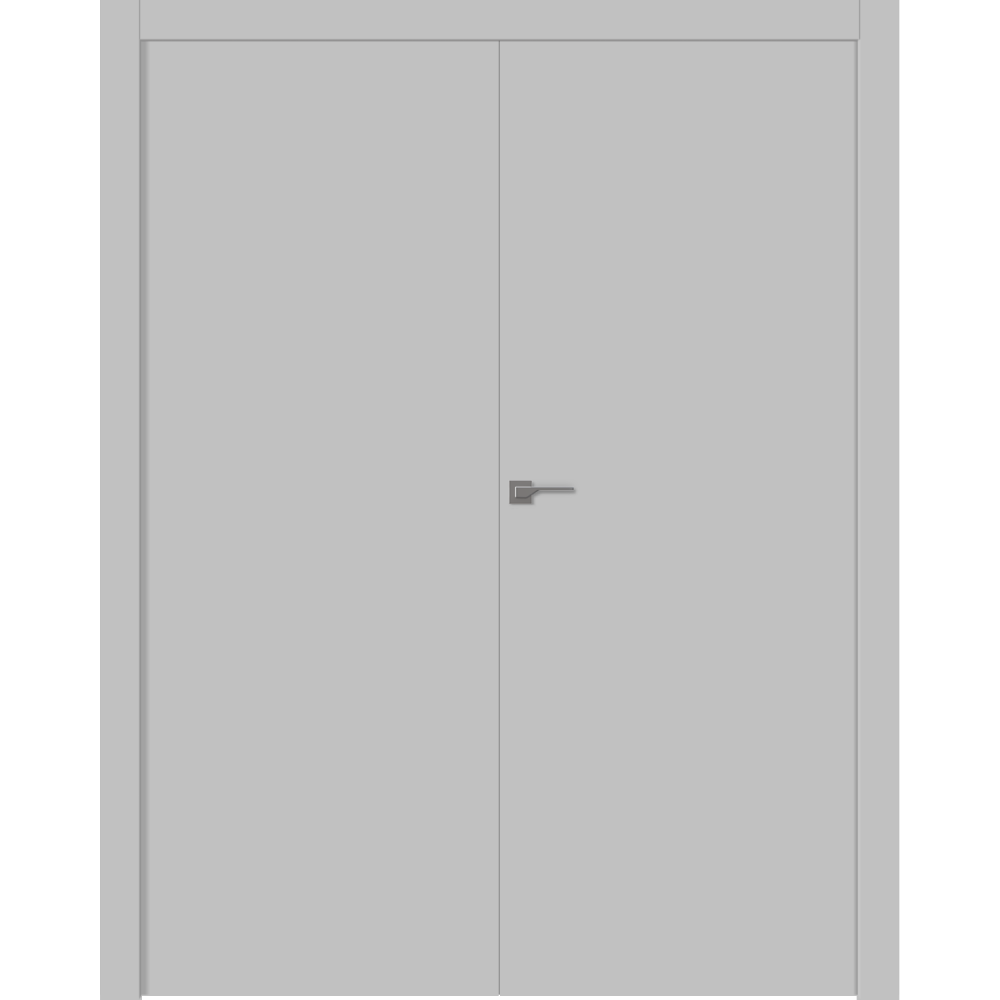 Дверное Полотно Пвдгщ "Базис" Эмаль Светло - Серый 2,0-0,7 Распашная двойная