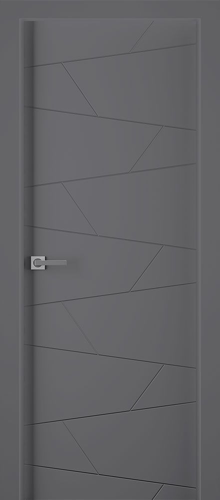 Дверное Полотно Пвдгщ "Svea" Эмаль Графит 2,0-0,6 Smart Core Распашная