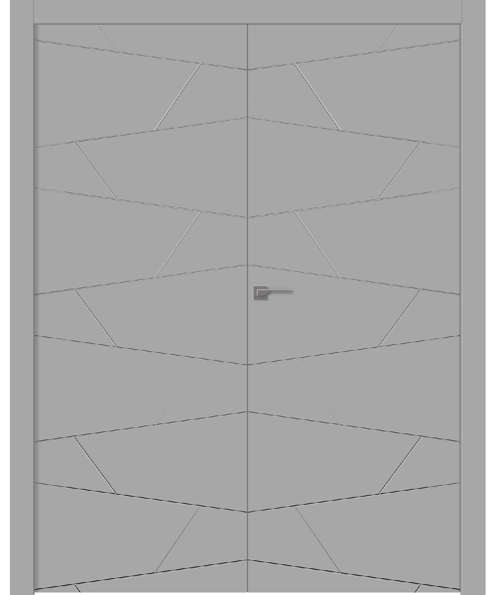 Дв.полотно Пвдгщ "Svea" Эмаль Светло-Серый 2,0-0,6 Smartcore Распашная двойная