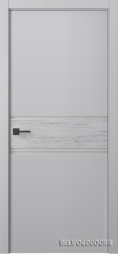 Межкомнатная дверь Твинвуд 2 Эмаль пепельный - фото