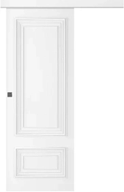 Межкомнатная дверь Палаццо 2 Эмаль белый Купе - фото