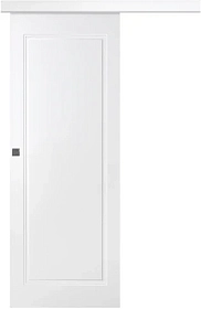 Межкомнатная дверь Кремона 1 Эмаль белый Купе - фото