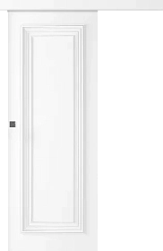 Межкомнатная дверь Палаццо 1 Эмаль белый Купе - фото