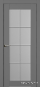 Межкомнатная дверь Френч 8 Эмаль графит - фото Межкомнатная дверь Френч 8 Эмаль графит - фото