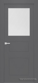 Межкомнатная дверь Инари Эмаль графит - фото