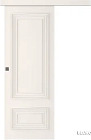 Межкомнатная дверь Палаццо 2 Эмаль жемчуг Купе - фото