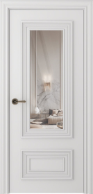 Межкомнатная дверь Палаццо 2 Эмаль белый - фото