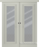 Межкомнатная дверь Палаццо 1 Эмаль шёлк Купе двойное - фото