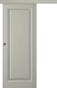 Межкомнатная дверь Платинум 1 Эмаль шёлк Купе - фото