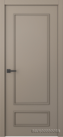 Межкомнатная дверь Ламира 5 Эмаль мокко - фото