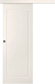 Межкомнатная дверь Кремона 1 Эмаль жемчуг Купе - фото