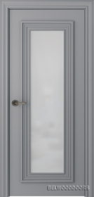 Межкомнатная дверь Палаццо 1 Эмаль светло-серый - фото