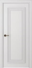 Межкомнатная дверь Палаццо 1 Эмаль белый - фото