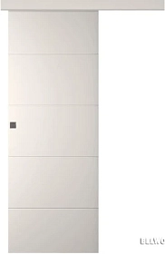 Межкомнатная дверь Arvika Эмаль жемчуг Купе - фото