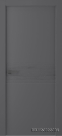 Межкомнатная дверь Твинвуд 2 Эмаль графит - фото