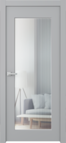 Межкомнатная дверь Белла 1 Эмаль светло-серый - фото