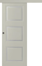 Межкомнатная дверь Аурум 3 Эмаль шёлк Купе - фото