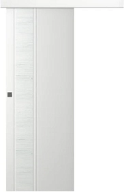 Межкомнатная дверь Твинвуд 1 Эмаль белый Купе - фото