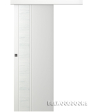 Межкомнатная дверь Твинвуд 1 Эмаль белый Купе - фото