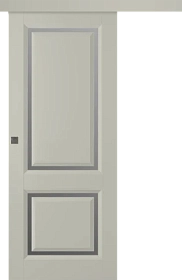 Межкомнатная дверь Платинум 2 Эмаль шёлк Купе - фото