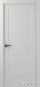 Межкомнатная дверь Инари Эмаль пепельный Двойная - фото