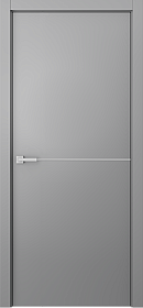 Межкомнатная дверь Avesta 1H Молдинг Хром Эмаль светло-серый - фото Межкомнатная дверь Avesta 1H Молдинг Хром Эмаль светло-серый - фото