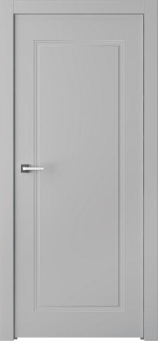 Межкомнатная дверь Кремона 1 Эмаль пепельный - фото