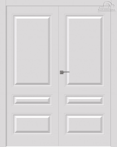 Межкомнатная дверь Роялти Эмаль шёлк Двойная - фото