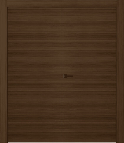 Межкомнатная дверь Лайнвуд 2 Орех Двойная - фото Межкомнатная дверь Лайнвуд 2 Орех Двойная - фото