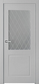 Межкомнатная дверь Кремона 2 Эмаль пепельный - фото