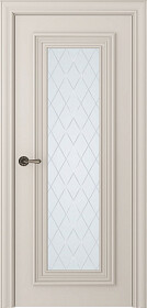 Межкомнатная дверь Палаццо 1 Эмаль жемчуг - фото Межкомнатная дверь Палаццо 1 Эмаль жемчуг - фото