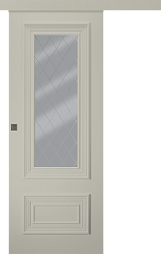 Межкомнатная дверь Палаццо 2 Эмаль шёлк Купе - фото