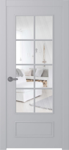 Межкомнатная дверь Ламира 5 Эмаль светло-серый - фото Межкомнатная дверь Ламира 5 Эмаль светло-серый - фото