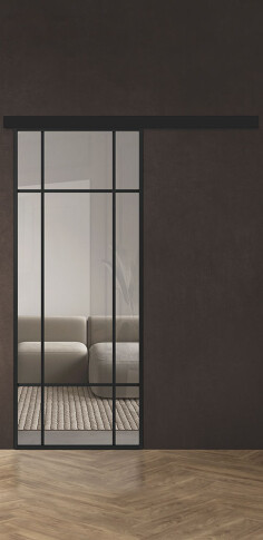 Межкомнатная дверь Спейс Ап 7 Black - фото