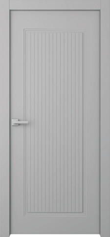 Межкомнатная дверь Белла 1 Эмаль пепельный - фото