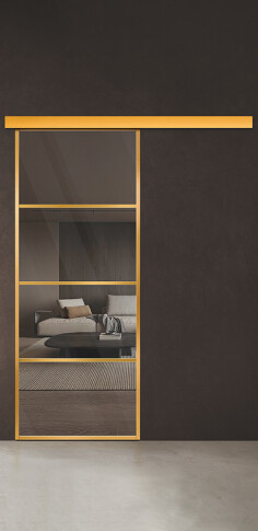 Межкомнатная дверь Спейс Ап 3 Gold - фото Межкомнатная дверь Спейс Ап 3 Gold - фото