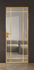 Межкомнатная дверь Спейс Апр 8 Gold - фото Межкомнатная дверь Спейс Апр 8 Gold - фото