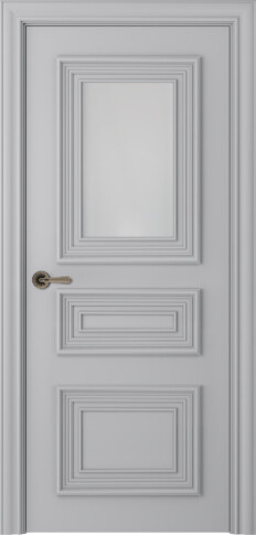 Межкомнатная дверь Палаццо 3/1 Эмаль пепельный - фото