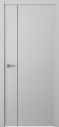 Межкомнатная дверь Avesta 1V Молдинг Хром Эмаль пепельный - фото