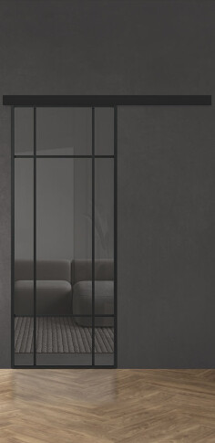 Межкомнатная дверь Спейс Ап 7 Black - фото