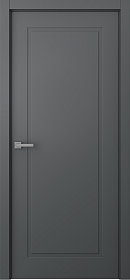 Межкомнатная дверь Стелла 1 Эмаль графит - фото Межкомнатная дверь Стелла 1 Эмаль графит - фото