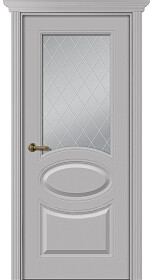 Межкомнатная дверь Элина Эмаль пепельный - фото