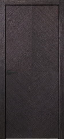 Межкомнатная дверь Лайнвуд 6 Чёрный абрикос - фото