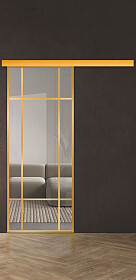 Межкомнатная дверь Спейс Ап 7 Gold - фото