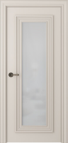 Межкомнатная дверь Палаццо 1 Эмаль жемчуг - фото