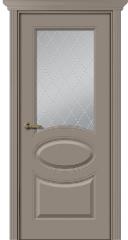 Межкомнатная дверь Элина Эмаль мокко - фото